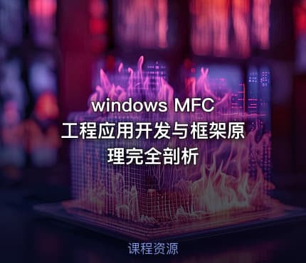 windows MFC 工程应用开发与框架原理完全剖析