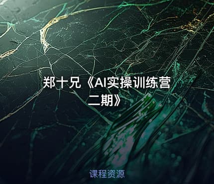 郑十兄《AI实操训练营二期》