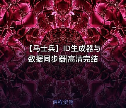 【马士兵】ID生成器与数据同步器|高清完结