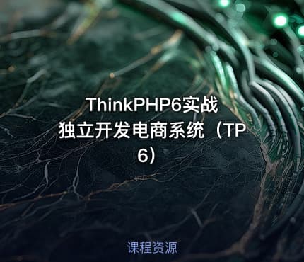 ThinkPHP6实战独立开发电商系统（TP6）