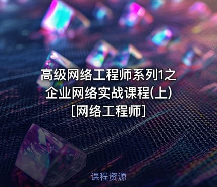 高级网络工程师系列1之企业网络实战课程(上)[网络工程师]