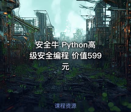 安全牛 Python高级安全编程 价值599元