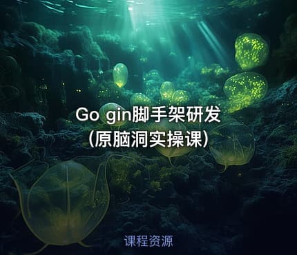 Go gin脚手架研发(原脑洞实操课)