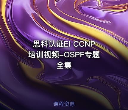 思科认证EI CCNP培训视频-OSPF专题全集