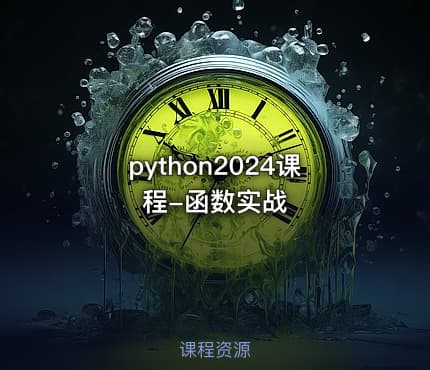 python2024课程-函数实战