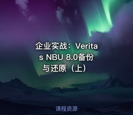 企业实战：Veritas NBU 8.0备份与还原（上）