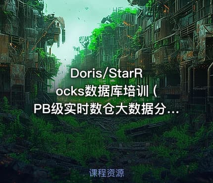 Doris/StarRocks数据库培训 (PB级实时数仓大数据分析平台、大规模分布式集群架构)