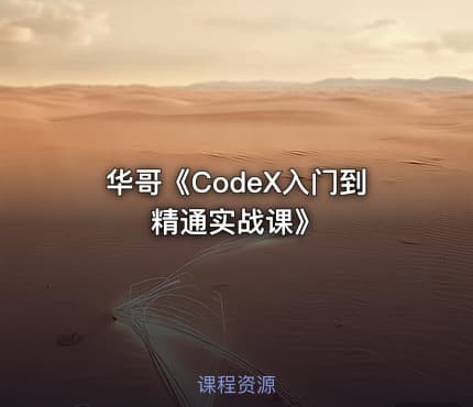 华哥《CodeX入门到精通实战课》