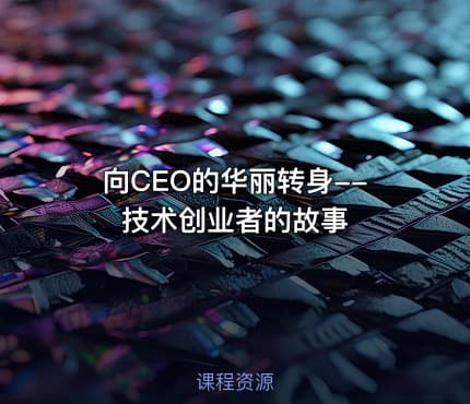 向CEO的华丽转身--技术创业者的故事