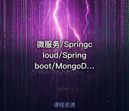 微服务/Springcloud/Springboot/MongoDB/Java开发/分布式项目