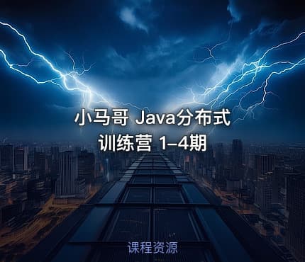 小马哥 Java分布式 训练营 1-4期