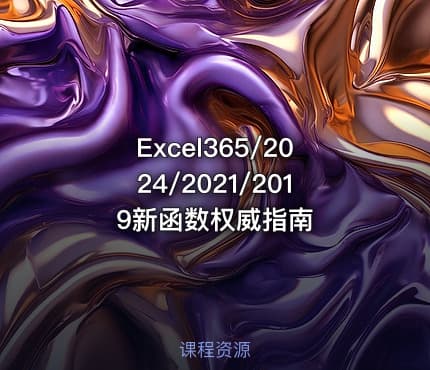 Excel365/2024/2021/2019新函数权威指南