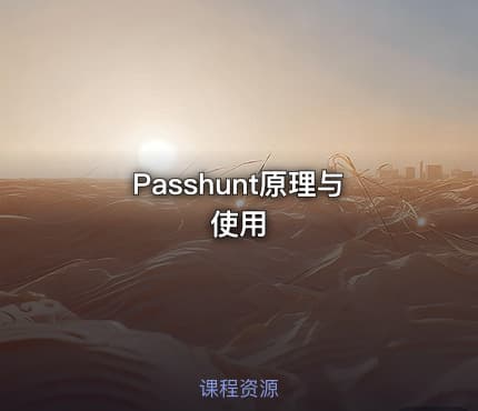 Passhunt原理与使用