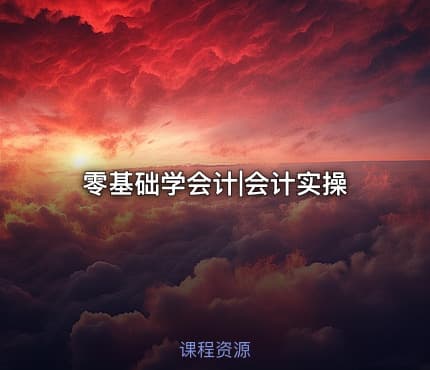 零基础学会计|会计实操
