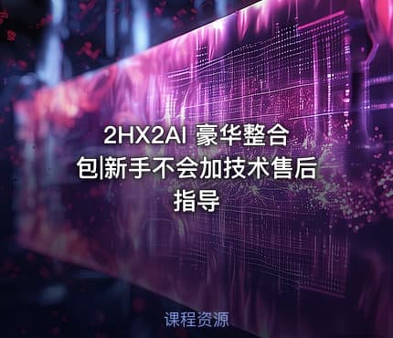 2HX2AI 豪华整合包|新手不会加技术售后指导