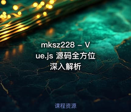 mksz228 - Vue.js 源码全方位深入解析