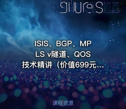 ISIS、BGP、MPLS v隧道、QOS 技术精讲（）