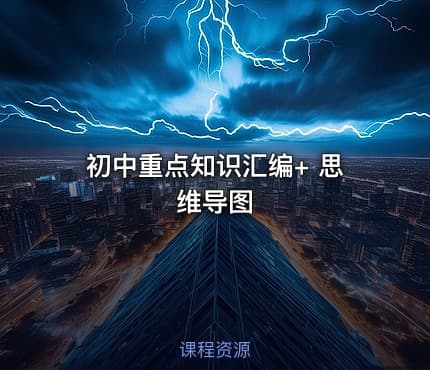初中重点知识汇编+ 思维导图