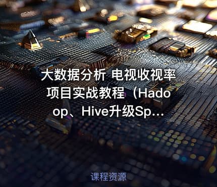 大数据分析 电视收视率项目实战教程(Hadoop、Hive升级Spark技术)