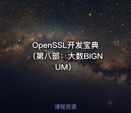 OpenSSL开发宝典(第八部:大数BIGNUM)