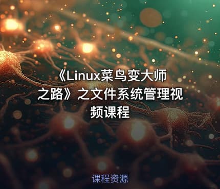 《Linux菜鸟变大师之路》之文件系统管理视频课程