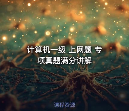 计算机一级 上网题 专项真题满分讲解
