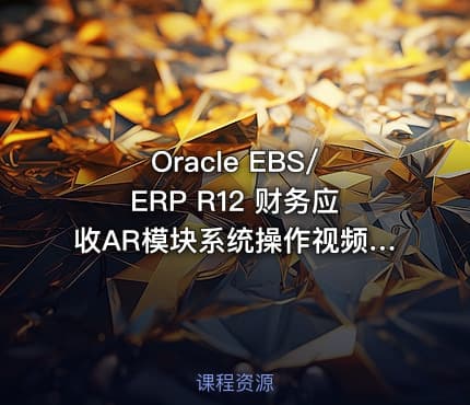 Oracle EBS/ERP R12 财务应收AR模块系统操作视频课程