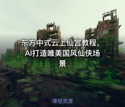 东方中式云上仙宫教程,AI打造唯美国风仙侠场景