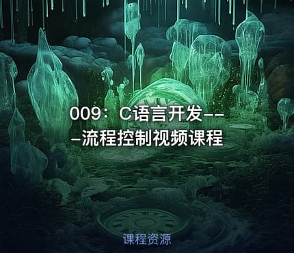 009:C语言开发---流程控制视频课程