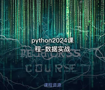 python2024课程-数据实战