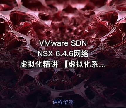 VMware SDN NSX 6.4.6网络虚拟化精讲 【虚拟化系列7】