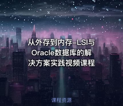 从外存到内存-LSI与Oracle数据库的解决方案实践视频课程