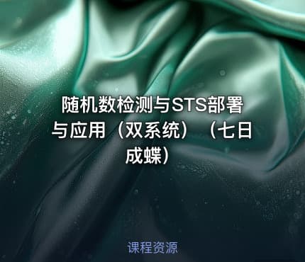 随机数检测与STS部署与应用(双系统)(七日成蝶)