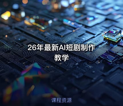 26年最新AI短剧制作教学