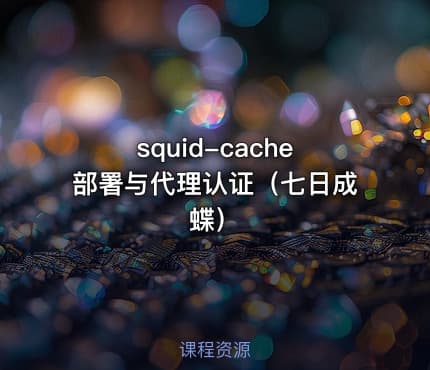 squid-cache部署与代理认证(七日成蝶)