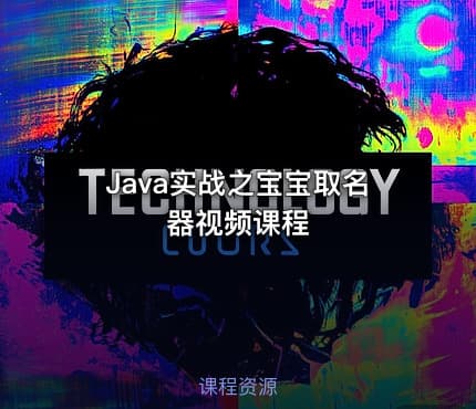 Java实战之宝宝取名器视频课程