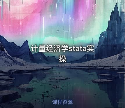 计量经济学stata实操