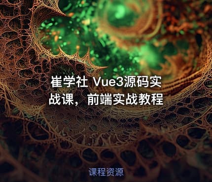 崔学社 Vue3源码实战课,前端实战教程