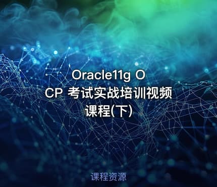 Oracle11g OCP 考试实战培训视频课程(下)