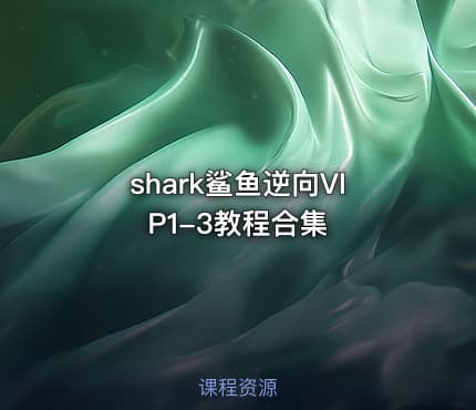 shark鲨鱼逆向VIP1-3教程合集