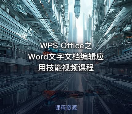 WPS Office之Word文字文档编辑应用技能视频课程