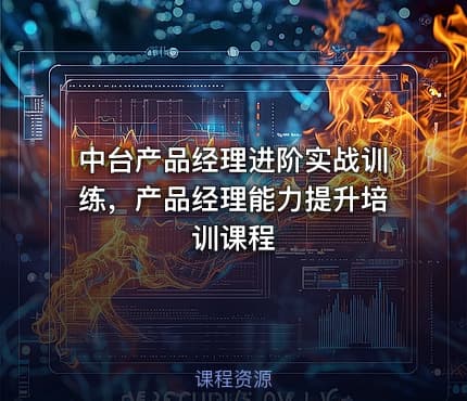 中台产品经理进阶实战训练,产品经理能力提升培训课程