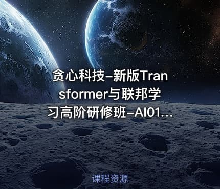 贪心科技-新版Transformer与联邦学习高阶研修班-AI013【系统课】