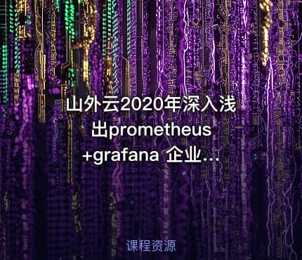 山外云2020年深入浅出prometheus+grafana 企业监控应用实战价值159