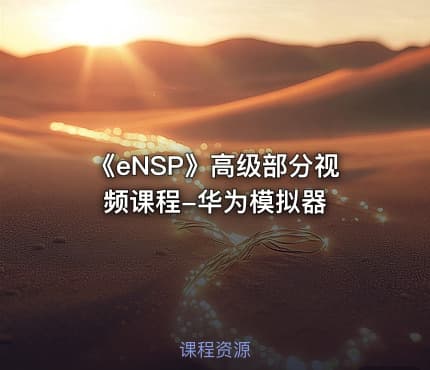 《eNSP》高级部分视频课程-华为模拟器