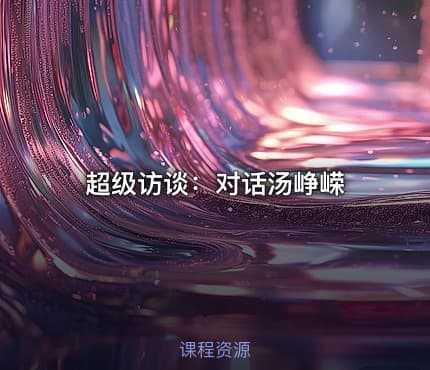 超级访谈:对话汤峥嵘
