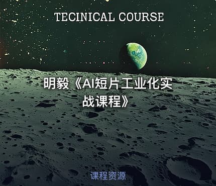明毅《AI短片工业化实战课程》