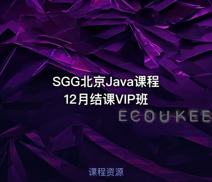 SGG北京Java课程12月结课VIP班
