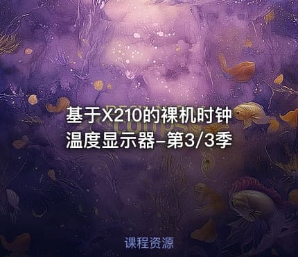 基于X210的裸机时钟温度显示器-第3/3季