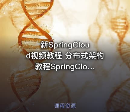 新SpringCloud视频教程 分布式架构教程SpringCloud+Docker